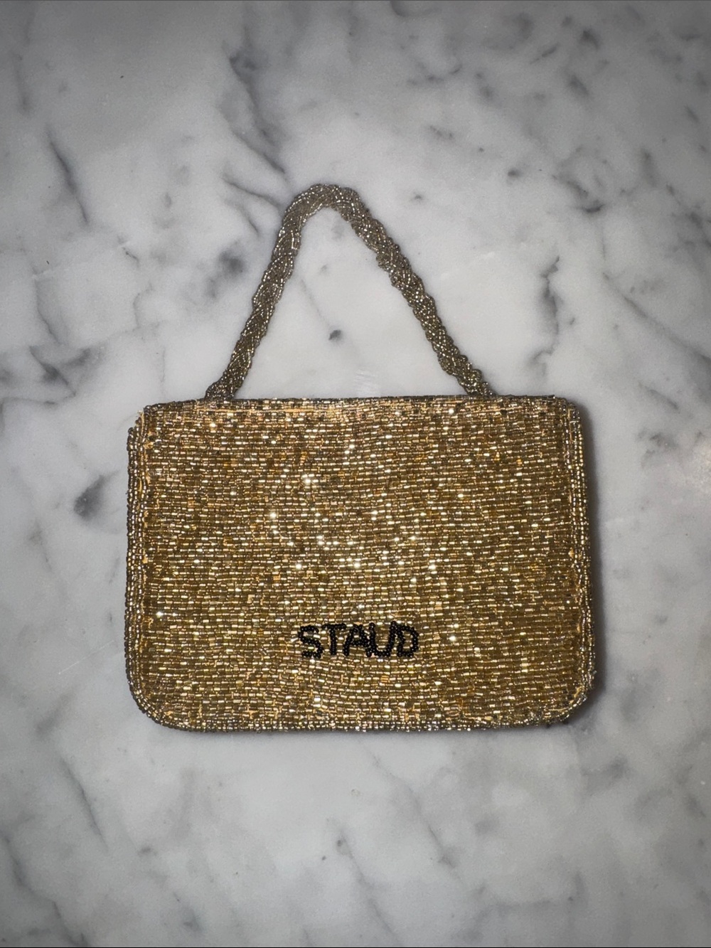 STAUD Carmen Beaded Box Bag